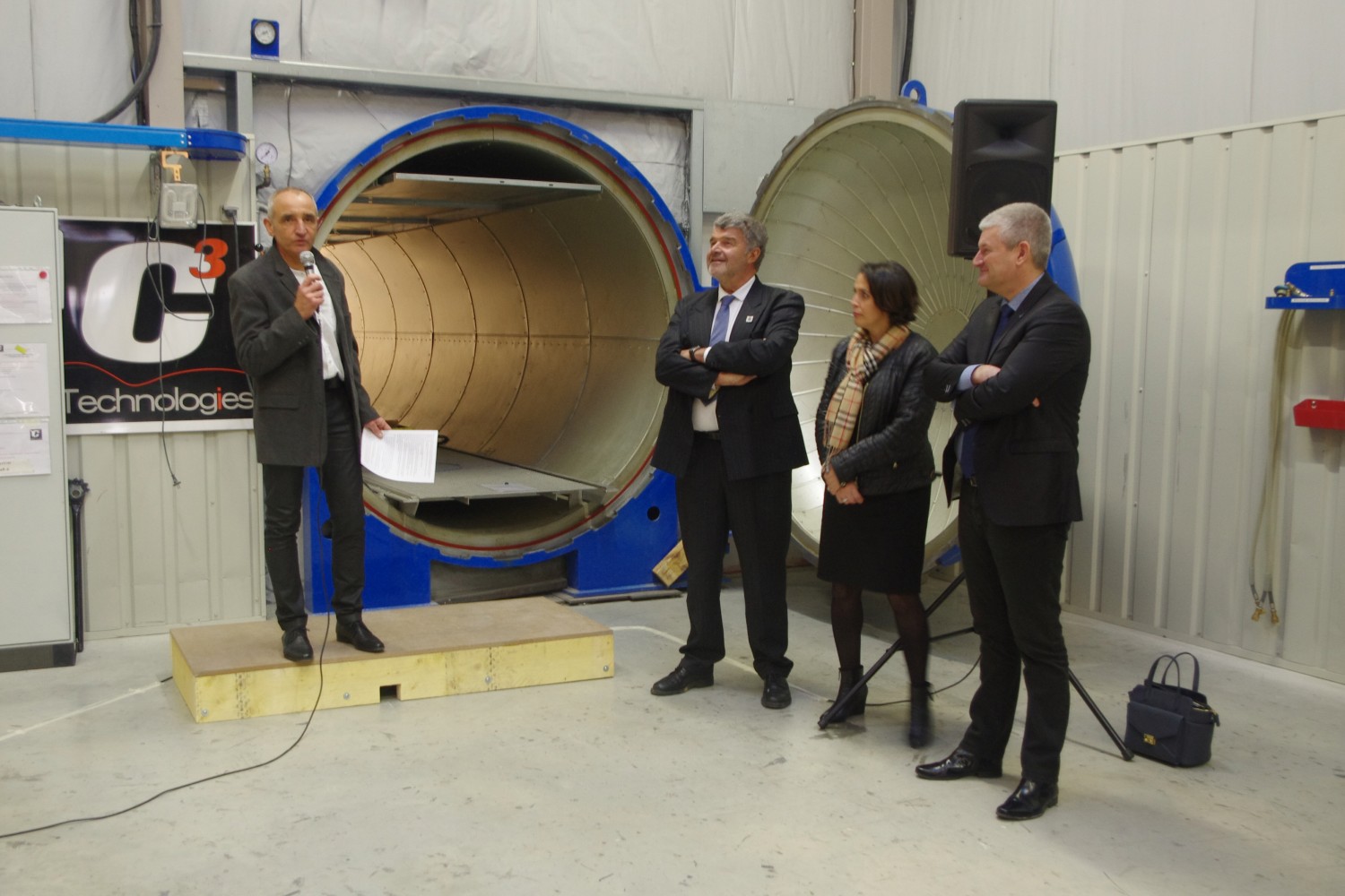 Discours d'inauguration en présence de JF Fountaine et O Falorni