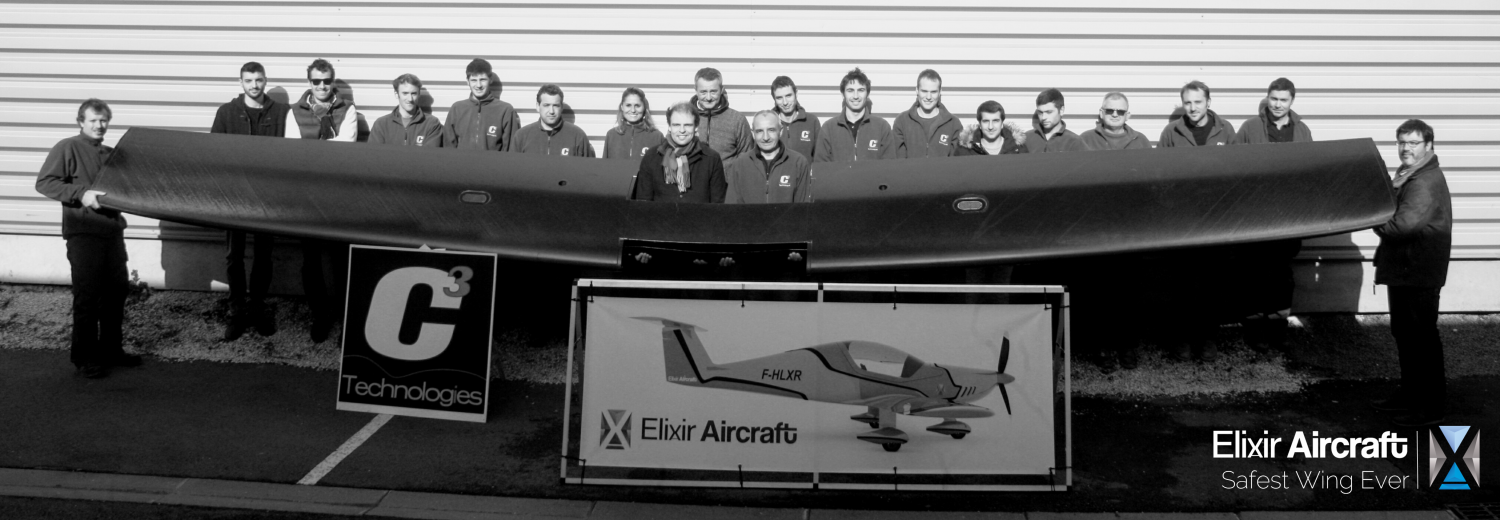 Aile caisson carbone elixir aircraft c3 technologies