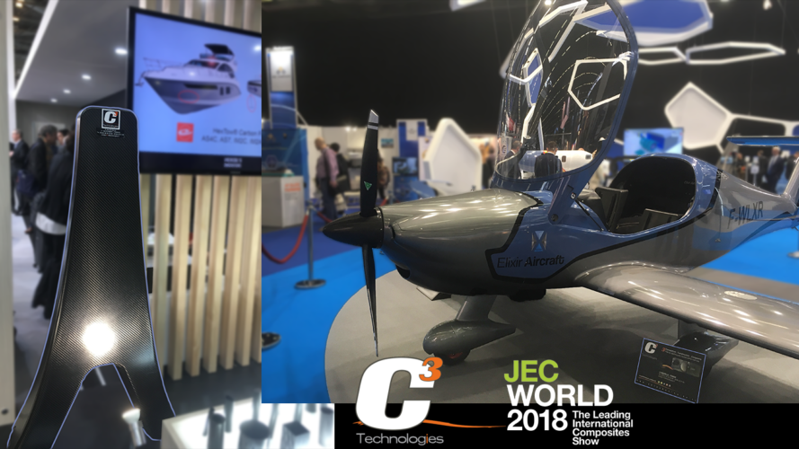 bowsprit-Elixir aircraft carbon fiber epoxy JEC World 2018